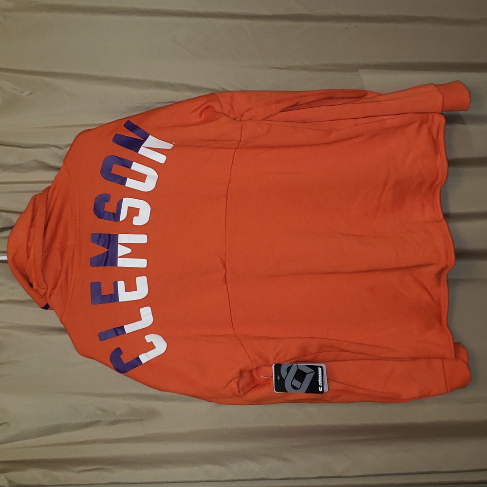 NWT Colosseum Clemson Tigers fleece jacket with hood hoodie. Soft Women's XL